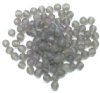 100 6mm Matte Black Diamond Round Glass Beads